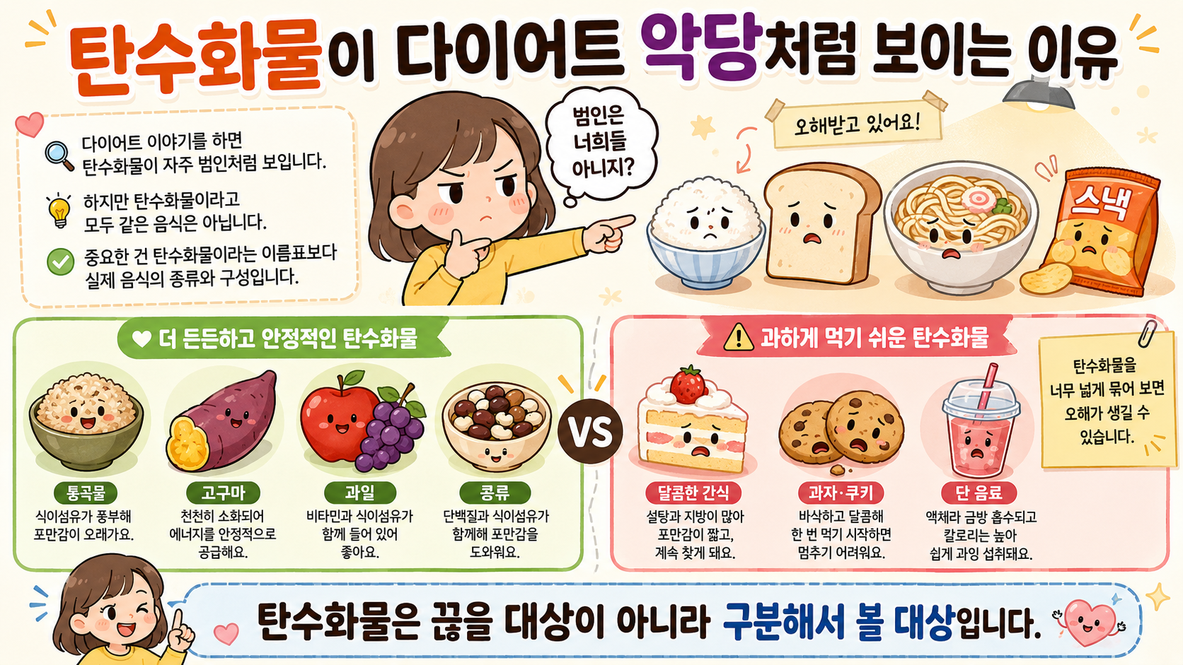 탄수화물 끊기 관련 내용을 쉽게 설명하는 내 몸 이야기 이미지 01