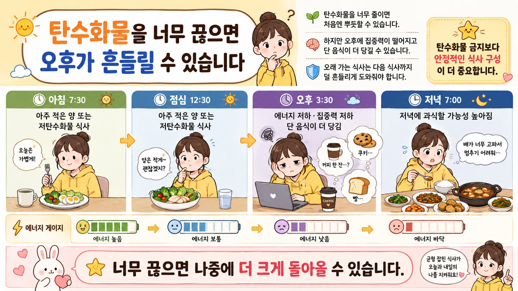 탄수화물 끊기 관련 내용을 쉽게 설명하는 내 몸 이야기 이미지 05
