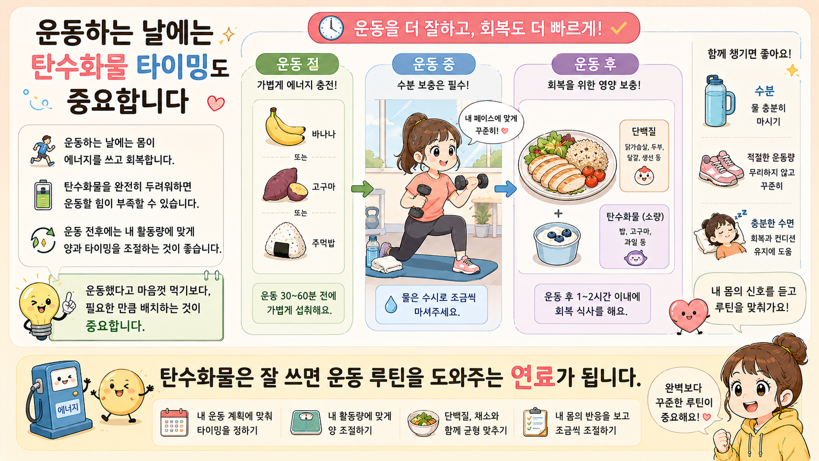 다이어트 탄수화물 양 관련 내용을 쉽게 설명하는 내 몸 이야기 이미지 06