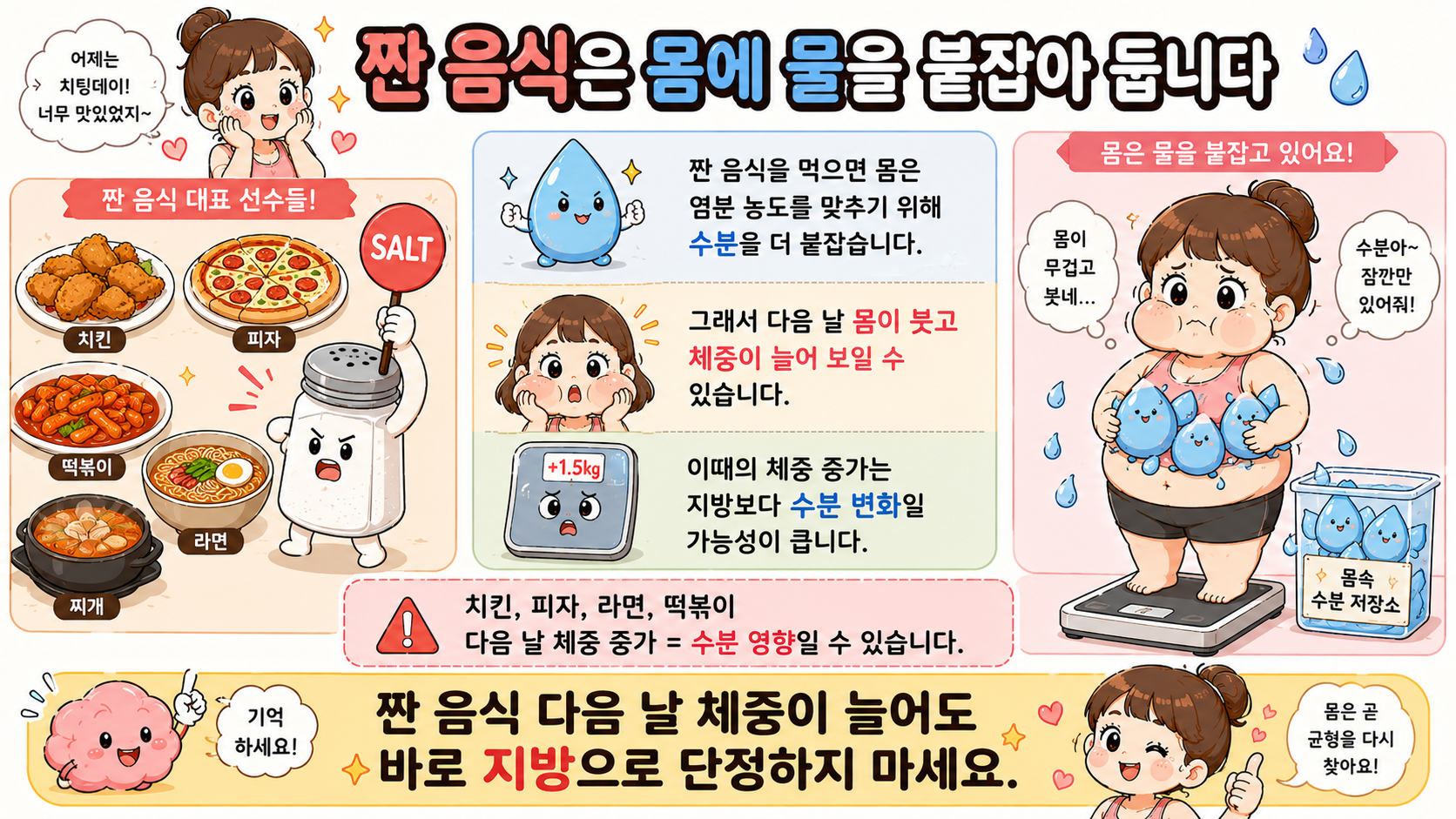 폭식 후 체중 증가 관련 내용을 쉽게 설명하는 내 몸 이야기 이미지 03