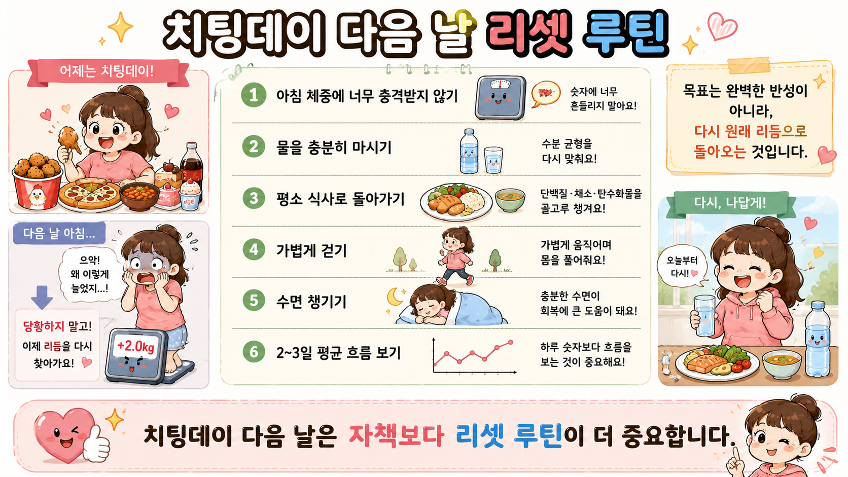 폭식 후 체중 증가 관련 내용을 쉽게 설명하는 내 몸 이야기 이미지 07