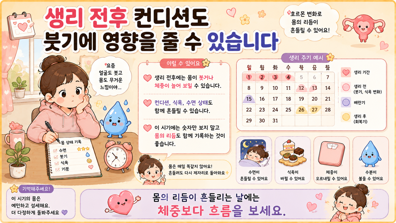 다이어트 붓기 관련 내용을 쉽게 설명하는 내 몸 이야기 이미지 04