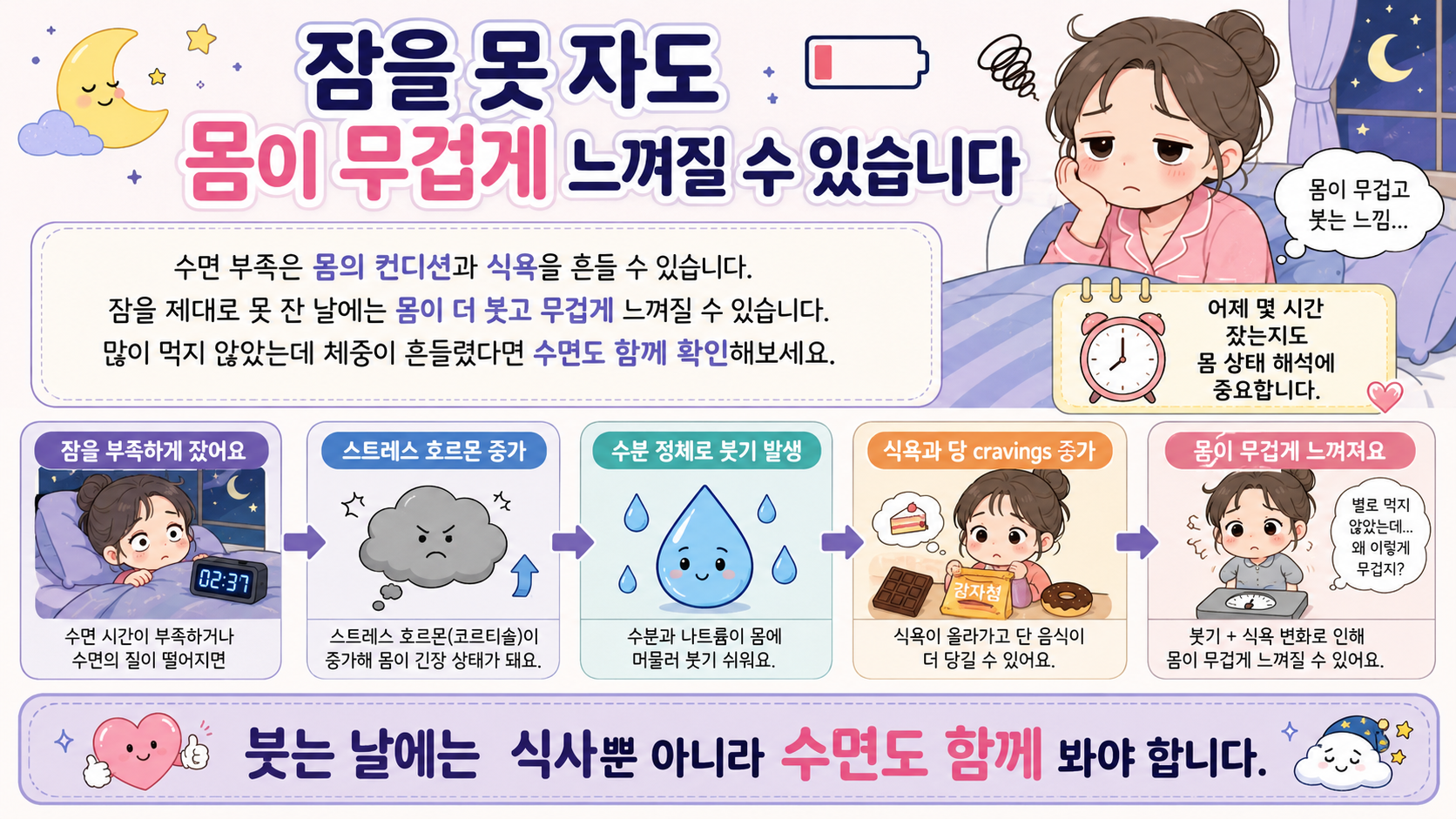 수분 정체 체중 증가 관련 내용을 쉽게 설명하는 내 몸 이야기 이미지 05