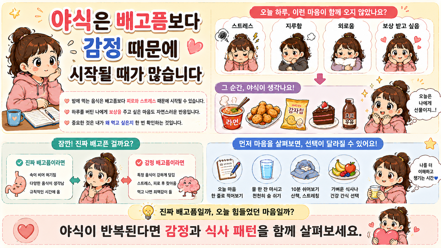 야식 체중 증가 관련 내용을 쉽게 설명하는 내 몸 이야기 이미지 05
