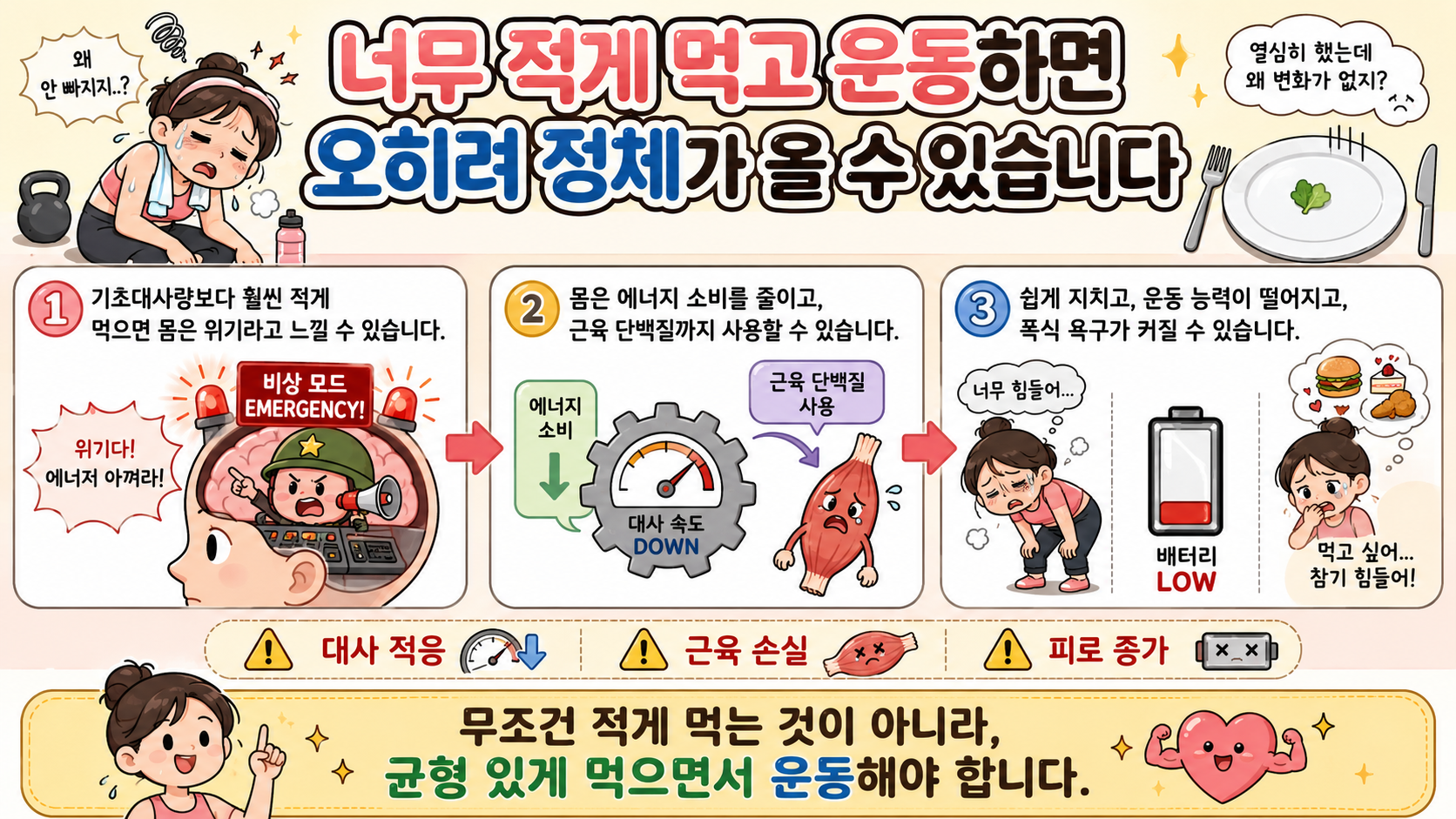 운동 후 몸무게 증가 관련 내용을 쉽게 설명하는 내 몸 이야기 이미지 05