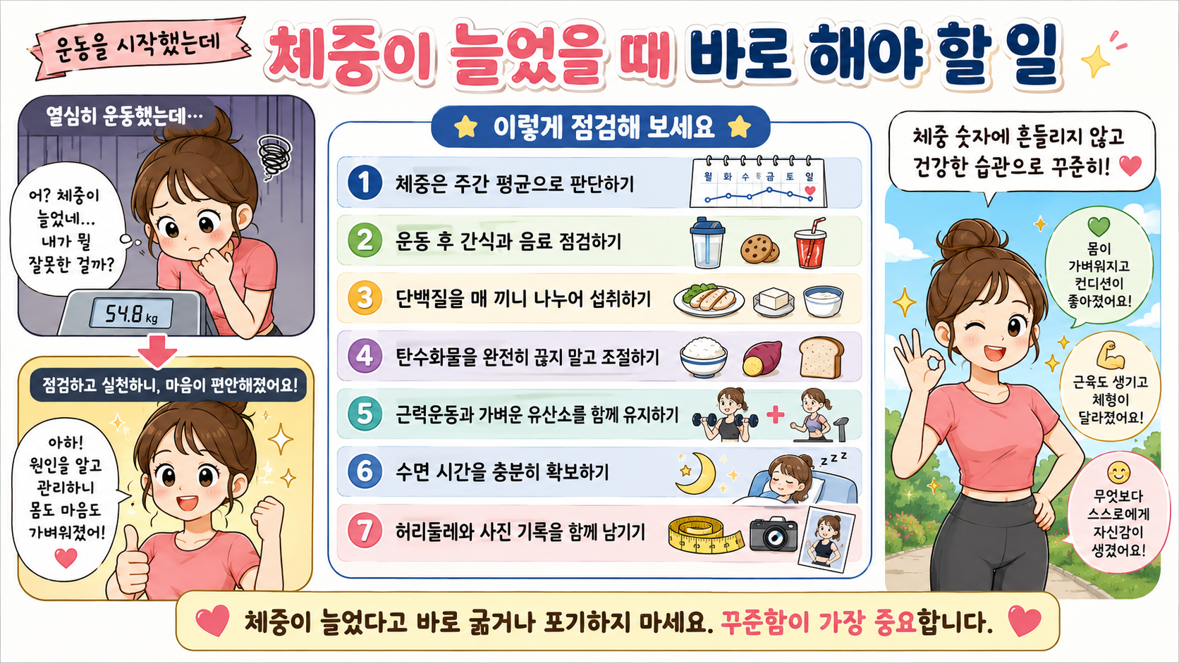 운동 시작 체중 증가 관련 내용을 쉽게 설명하는 내 몸 이야기 이미지 08