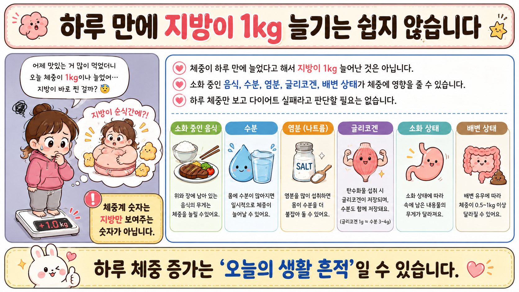 밤에 체중 증가 관련 내용을 쉽게 설명하는 내 몸 이야기 이미지 02