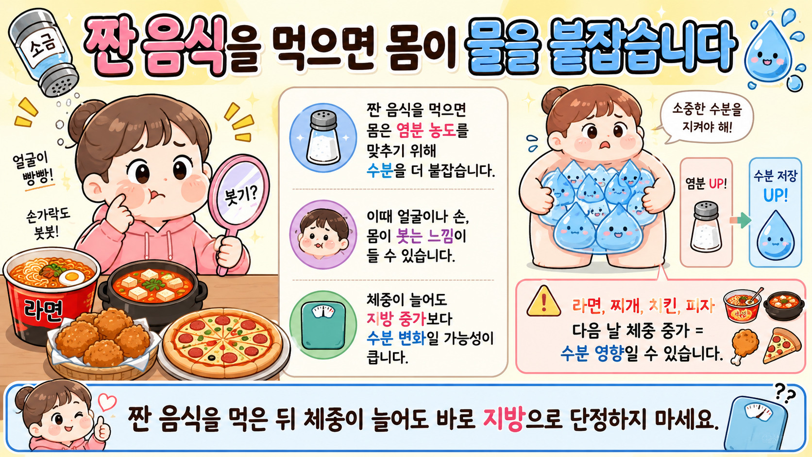 체중계 숫자 변동 관련 내용을 쉽게 설명하는 내 몸 이야기 이미지 03
