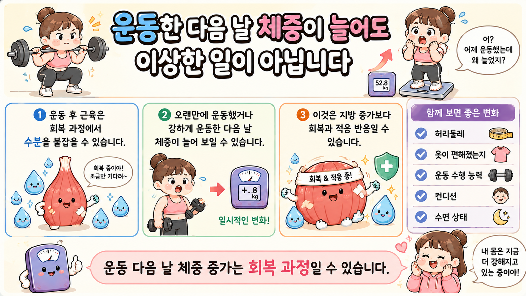 하루 체중 변화 관련 내용을 쉽게 설명하는 내 몸 이야기 이미지 05