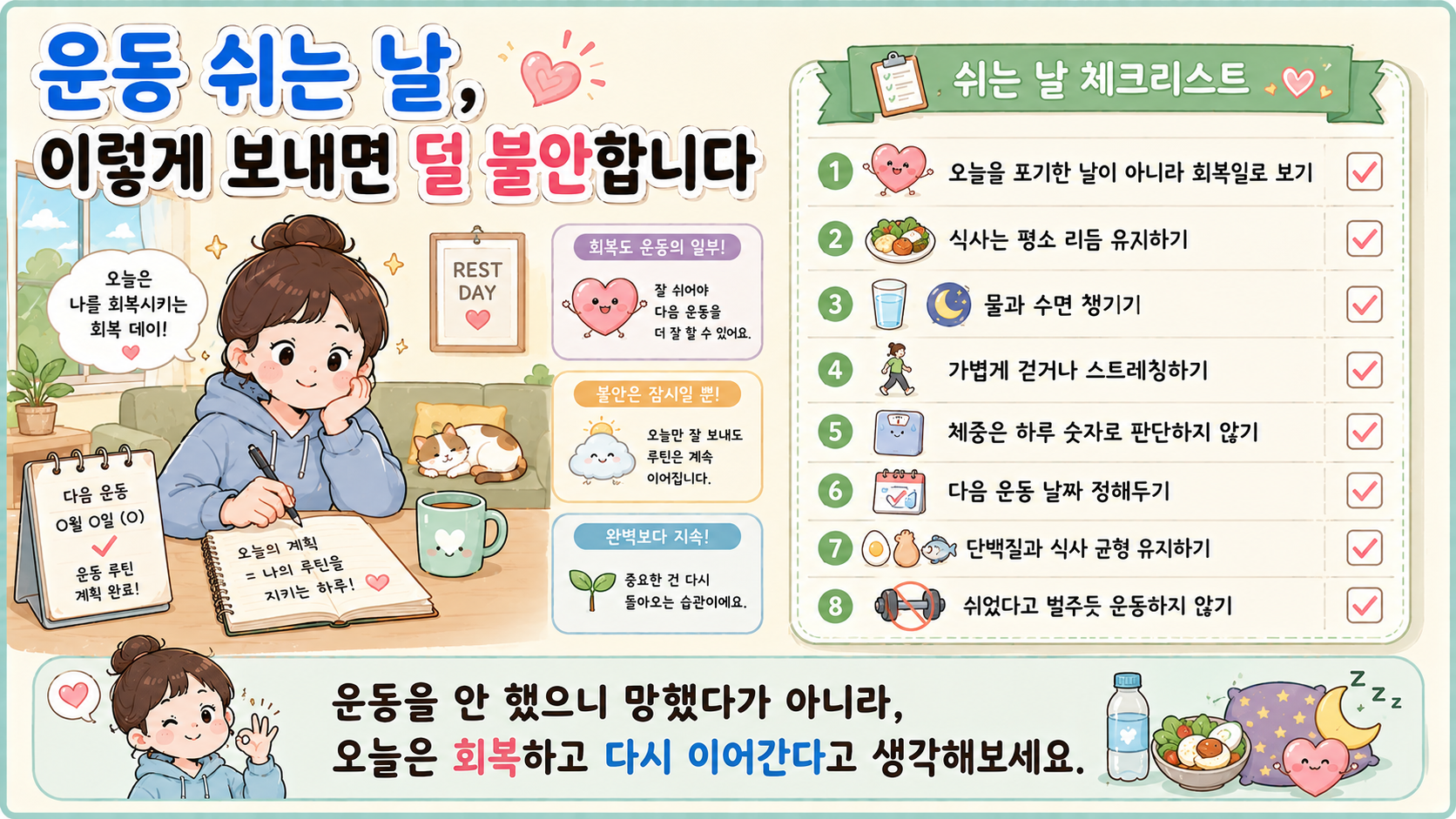 운동 쉬는 날 관련 내용을 쉽게 설명하는 내 몸 이야기 이미지 08