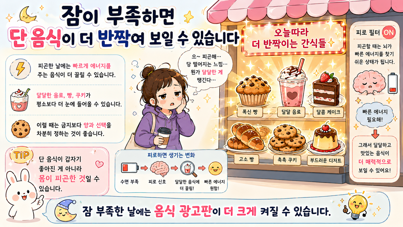 잠 부족 체중 증가 관련 내용을 쉽게 설명하는 내 몸 이야기 이미지 03