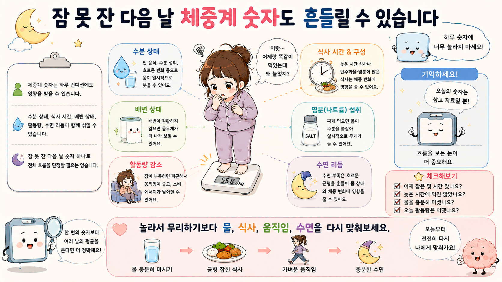 다이어트 수면 루틴 관련 내용을 쉽게 설명하는 내 몸 이야기 이미지 06