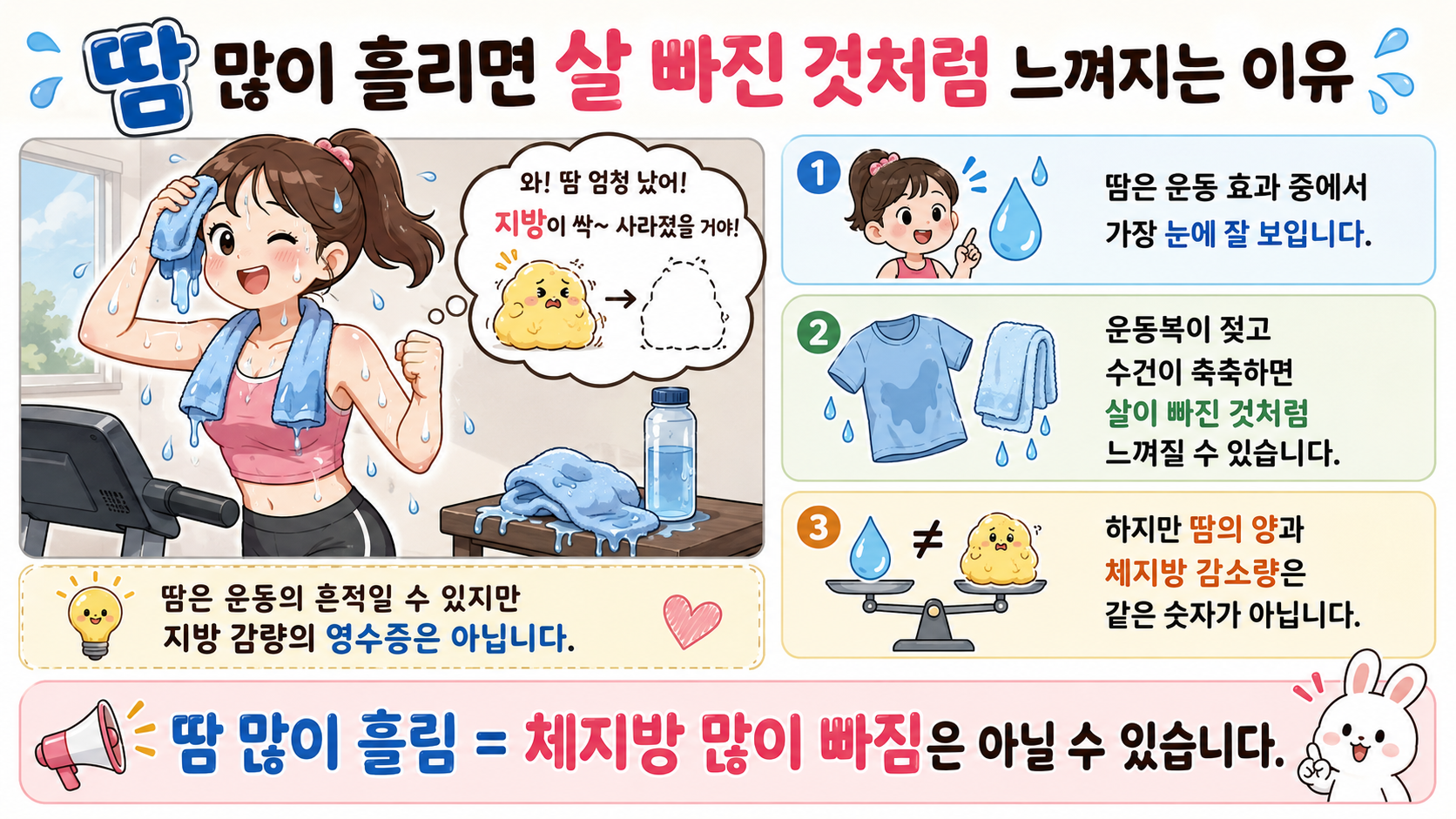 땀 체중 감소 관련 내용을 쉽게 설명하는 내 몸 이야기 이미지 01