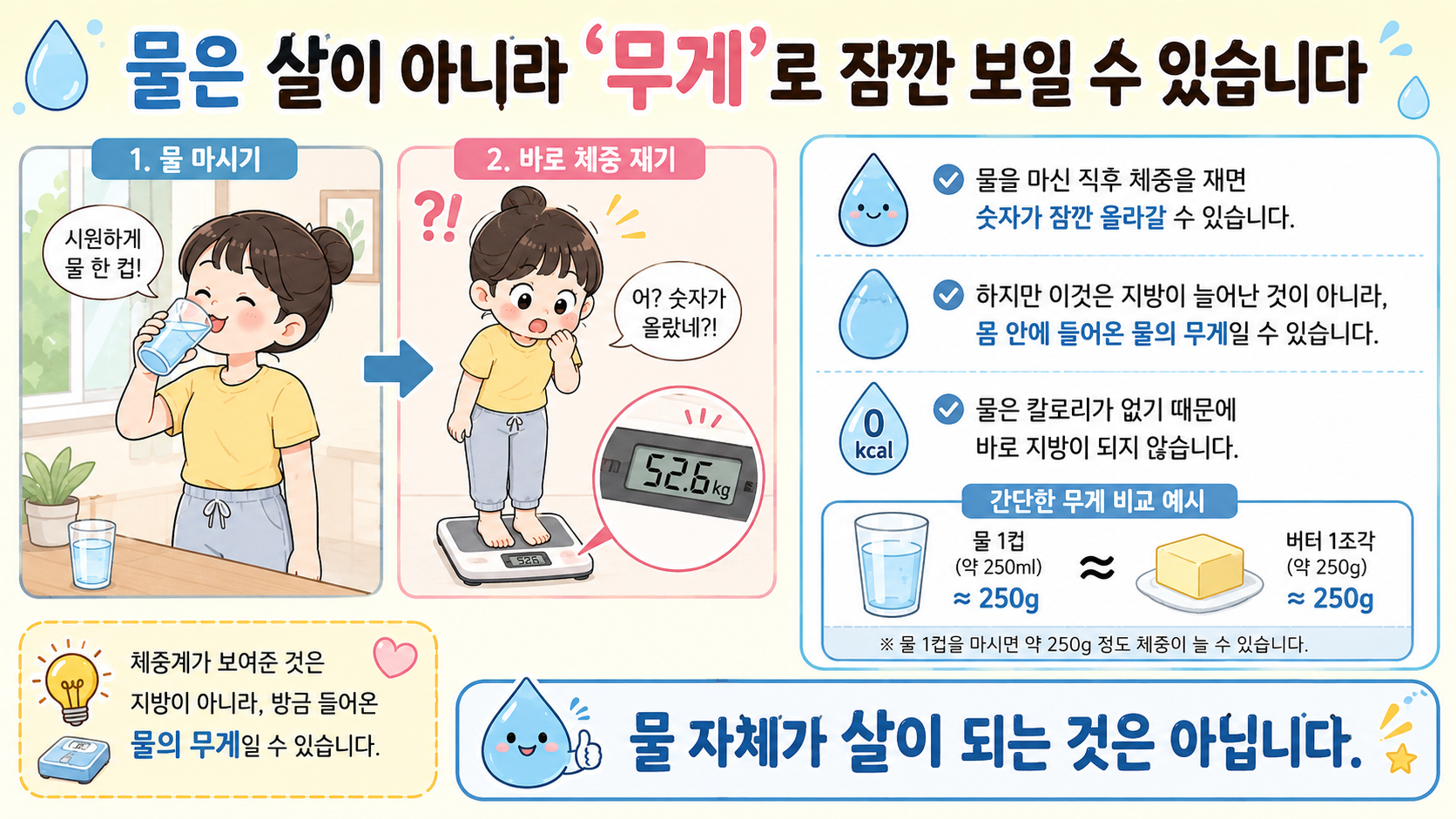 수분 정체 체중 증가 관련 내용을 쉽게 설명하는 내 몸 이야기 이미지 01