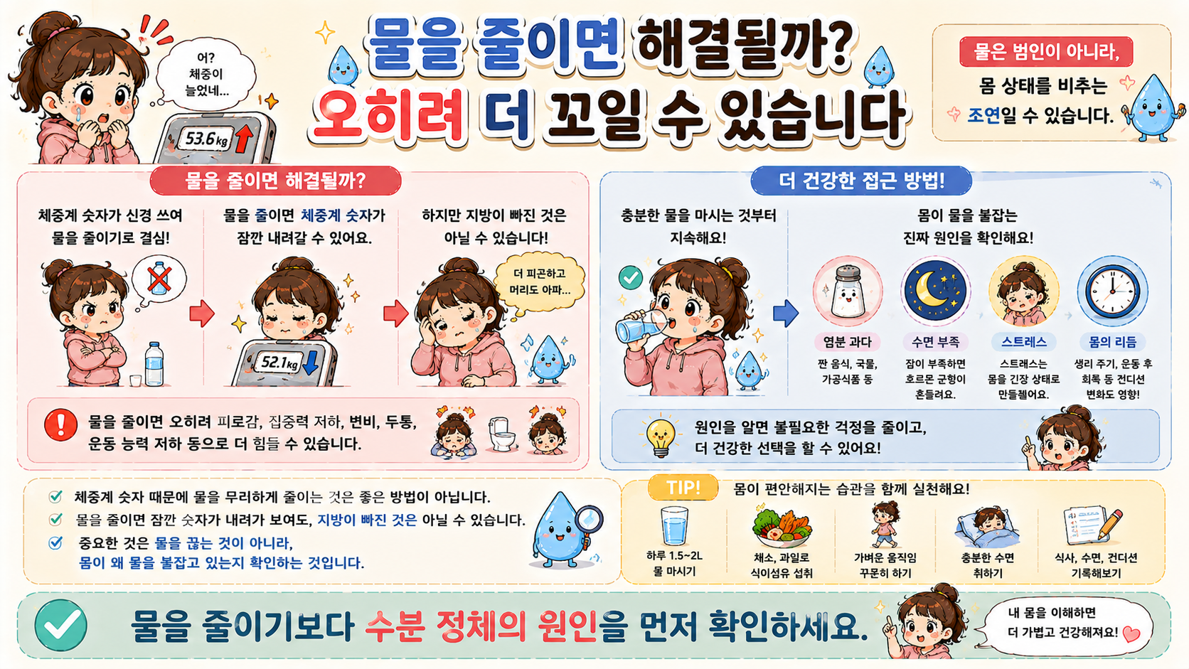 체중이 갑자기 늘어나는 이유 관련 내용을 쉽게 설명하는 내 몸 이야기 이미지 07