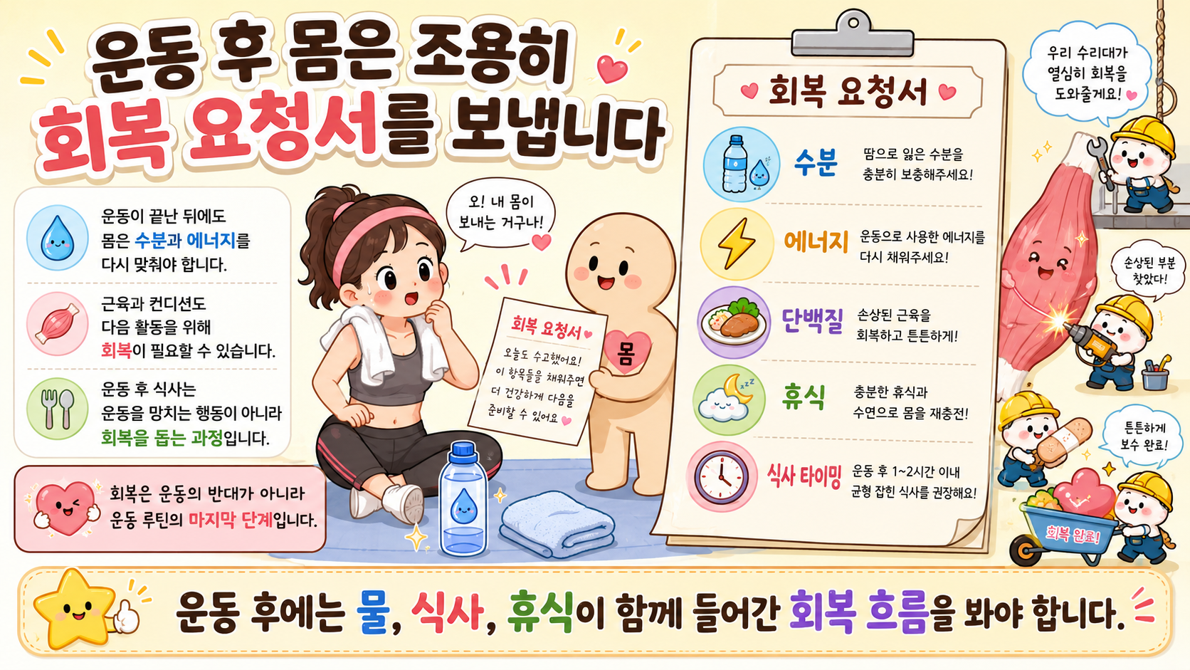 운동 전 식사 관련 내용을 쉽게 설명하는 내 몸 이야기 이미지 04